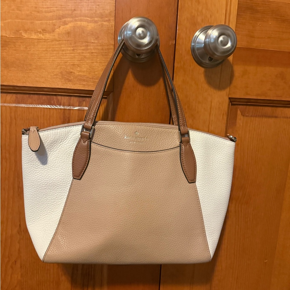 Kate Spade Beige and Cream Tote Bag